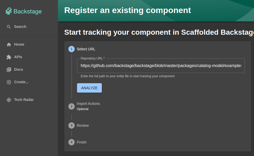 Backstage-Analizar-Componente