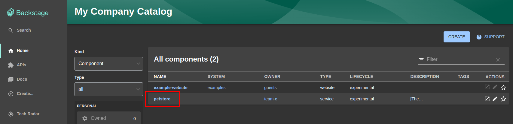 Backstage-Lista-Componentes